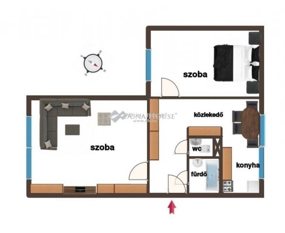 Eladó panellakás, Kecskeméten 53.8 M Ft, 2 szobás