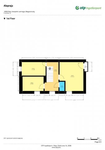 Eladó téglalakás, Pápán 58.5 M Ft, 2+2 szobás
