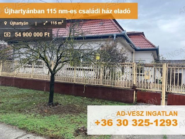 Eladó családi ház, Újhartyánon 54.9 M Ft, 3 szobás