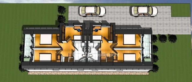 Eladó ikerház, Velencén 74.9 M Ft, 4+1 szobás