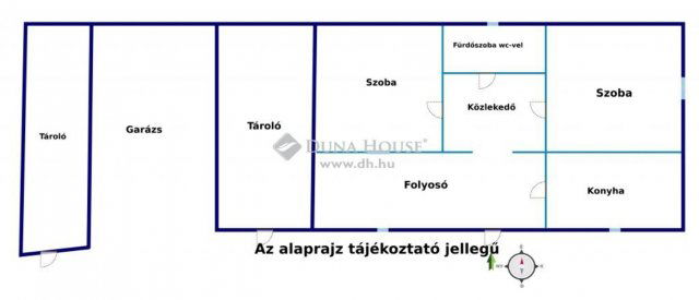 Eladó családi ház, Tápiógyörgyén 17.5 M Ft, 2 szobás