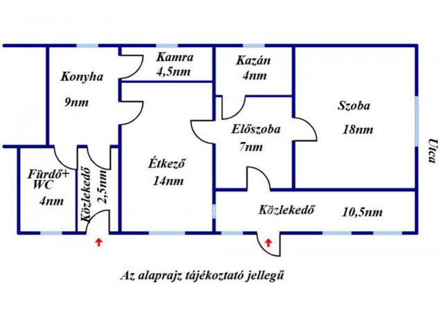 Eladó családi ház, Tiszafüreden 17 M Ft, 2 szobás