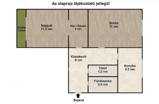 Eladó panellakás, Győrött 53.5 M Ft, 2 szobás