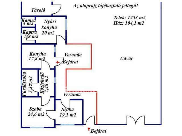 Eladó családi ház, Békéscsabán 13.5 M Ft, 2 szobás