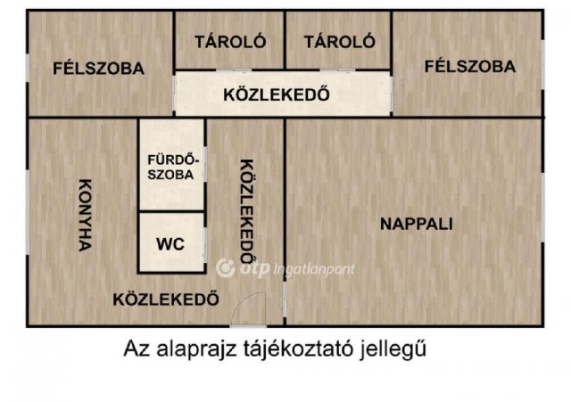 Eladó panellakás, Nyíregyházán 49.99 M Ft, 1+2 szobás