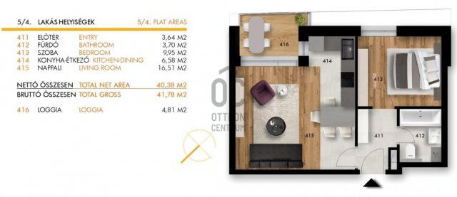 Eladó téglalakás, Budapesten, VIII. kerületben 74.9 M Ft