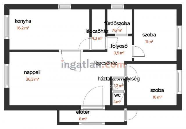 Eladó családi ház, Hajdúszoboszlón 55 M Ft, 3 szobás