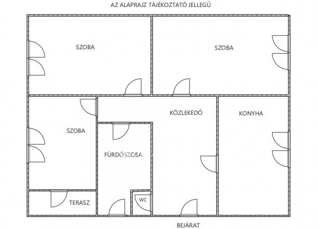 Eladó családi ház, Ecsegen 54 M Ft, 3 szobás