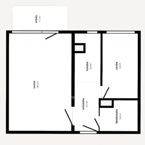 Eladó panellakás, Miskolcon 26.9 M Ft, 1+1 szobás