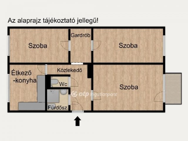 Eladó panellakás, Debrecenben 63.49 M Ft, 3 szobás