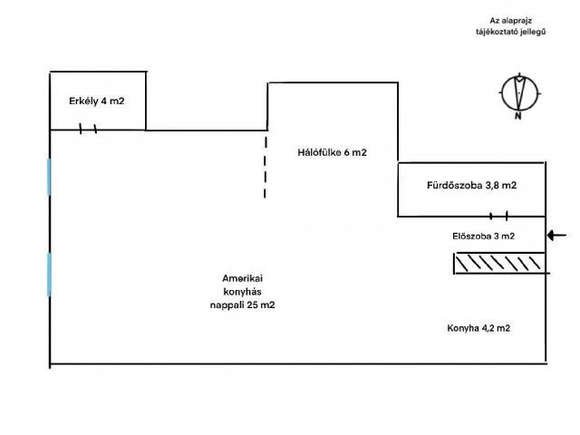 Eladó téglalakás, Budapesten, VII. kerületben 68 M Ft, 1 szobás