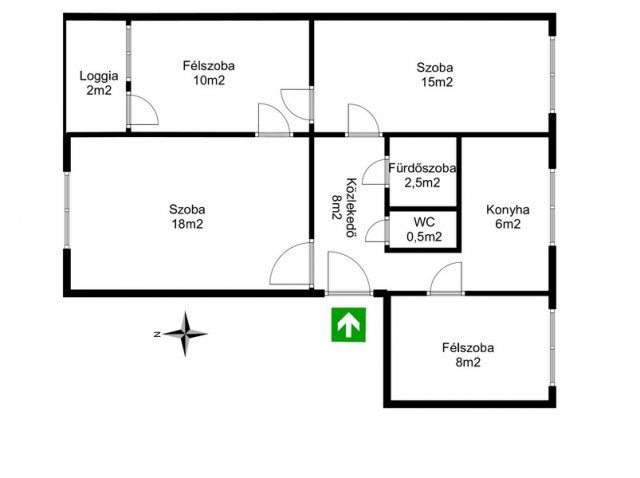 Eladó panellakás, Debrecenben 68.6 M Ft, 2+2 szobás