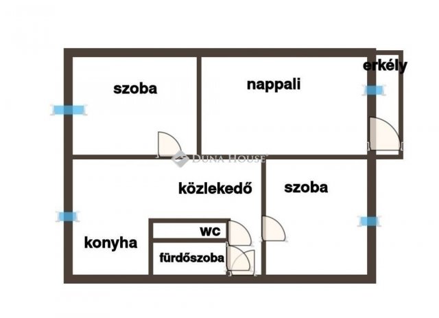 Eladó panellakás, Szegeden 60.99 M Ft, 3 szobás