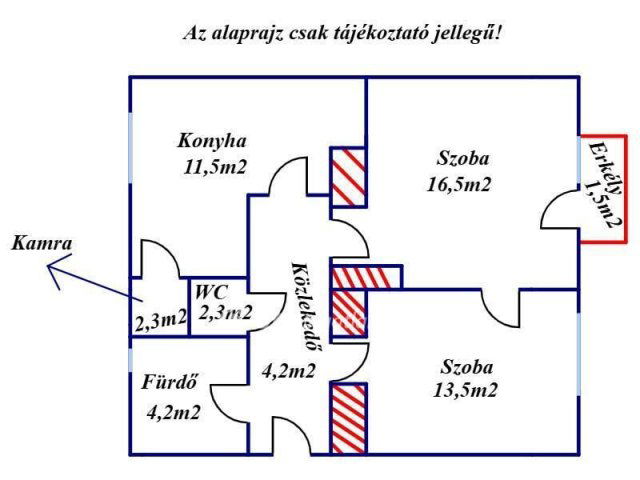 Eladó téglalakás, Gyulán 40.5 M Ft, 2 szobás