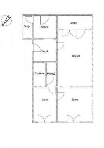 Eladó téglalakás, Gyöngyösön 49.5 M Ft, 2+1 szobás