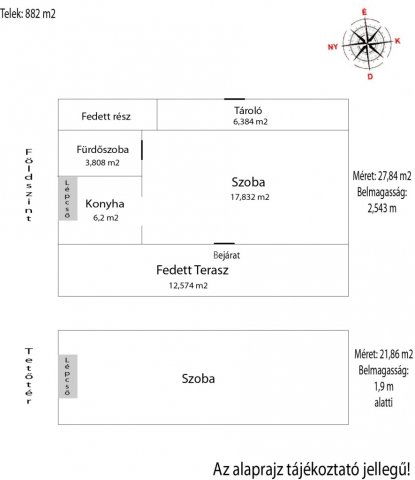 Eladó nyaraló, Vácon 25 M Ft, 2 szobás / költözzbe.hu