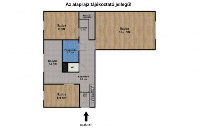 Eladó panellakás, Szegeden 54.4 M Ft, 3 szobás