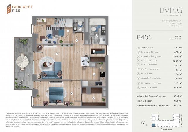 Eladó téglalakás, Budapesten, XIII. kerületben, Szabolcs utcában