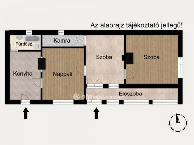 Eladó családi ház, Vámospércsen 40 M Ft, 3 szobás