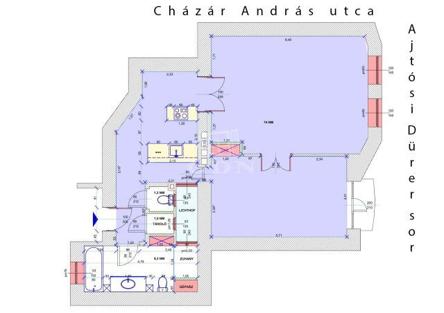 Eladó téglalakás, Budapesten, XIV. kerületben 160 M Ft, 2 szobás