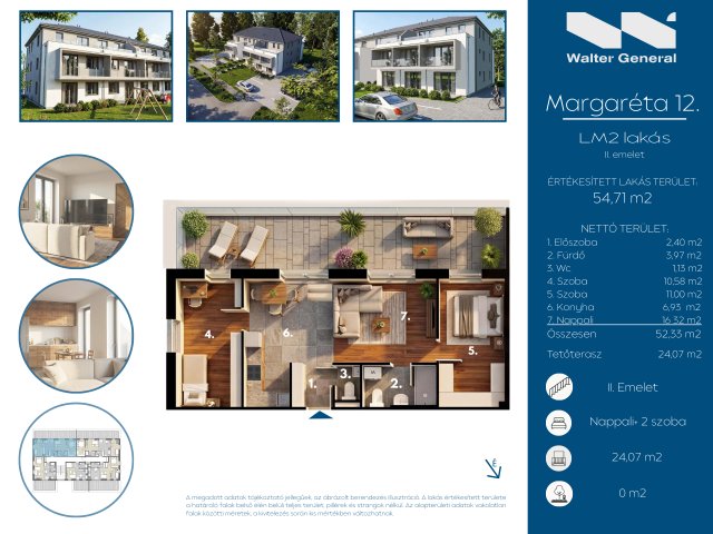 Eladó téglalakás, Hegyeshalomban 60.83 M Ft, 3 szobás