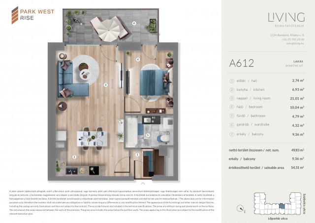 Eladó téglalakás, Budapesten, XIII. kerületben, Szabolcs utcában