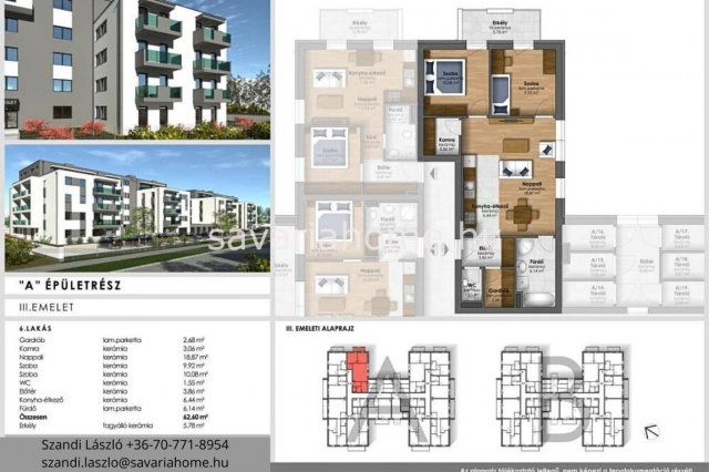 Eladó téglalakás, Szombathelyen 62.9 M Ft, 3 szobás