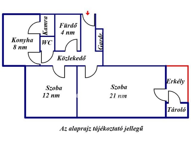 Eladó téglalakás, Szolnokon 38.9 M Ft, 2 szobás