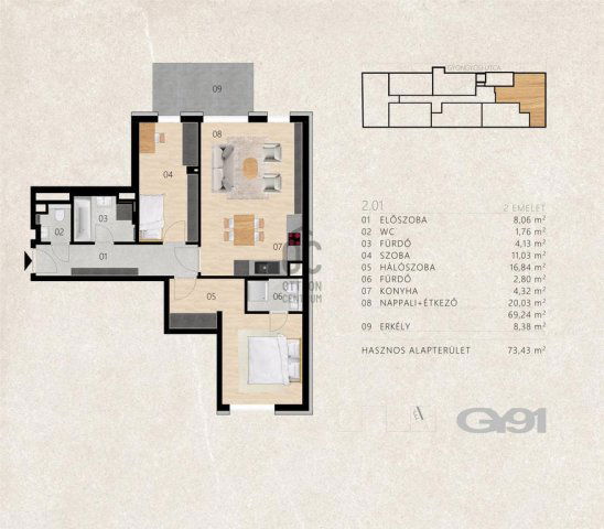 Eladó téglalakás, Budapesten, XIII. kerületben 122.5 M Ft