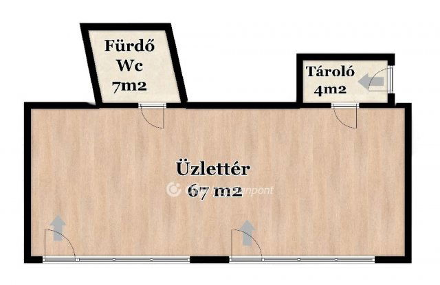 Eladó üzlethelyiség, Hajdúszoboszlón 42.9 M Ft