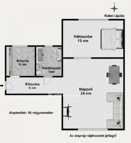 Eladó téglalakás, Budapesten, X. kerületben 61.9 M Ft, 2 szobás