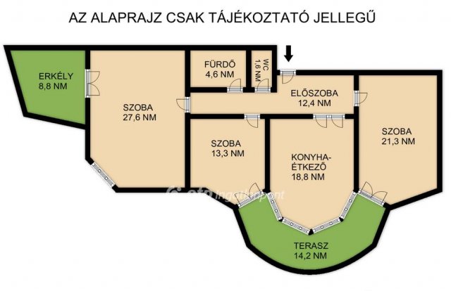 Eladó téglalakás, Budapesten, I. kerületben 245 M Ft, 3 szobás