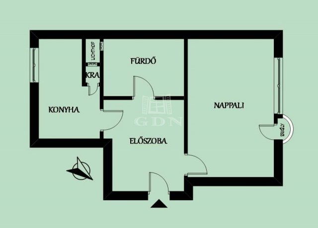 Eladó téglalakás, Budapesten, IX. kerületben 57 M Ft, 1 szobás