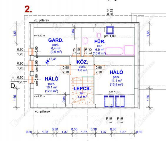 Eladó téglalakás, Monoron 104 M Ft, 5 szobás