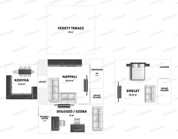 Eladó családi ház, Nagysápon 36 M Ft, 3 szobás