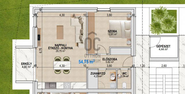 Eladó téglalakás, Debrecenben 87 M Ft, 2 szobás