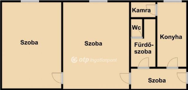 Eladó téglalakás, Debrecenben 64.9 M Ft, 2 szobás