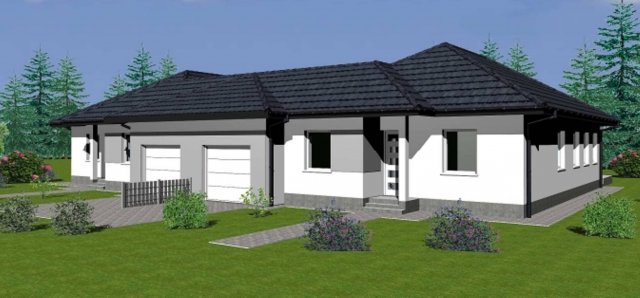 Eladó ikerház, Dabason 134.9 M Ft, 5 szobás