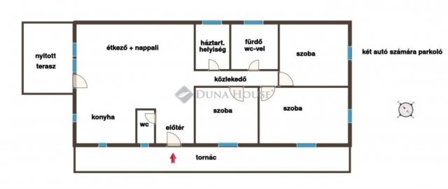 Eladó családi ház, Ráckeresztúron 81.9 M Ft, 4 szobás