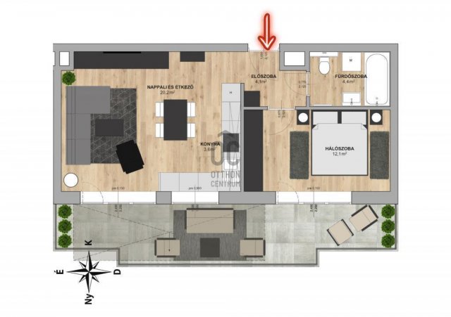 Eladó téglalakás, Budapesten, IX. kerületben 97.9 M Ft, 2 szobás