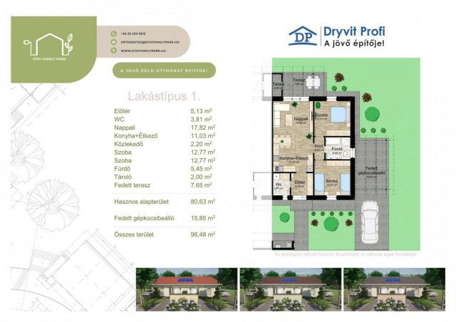 Eladó téglalakás, Hajdúböszörményen, Fazekas Mihály utcában
