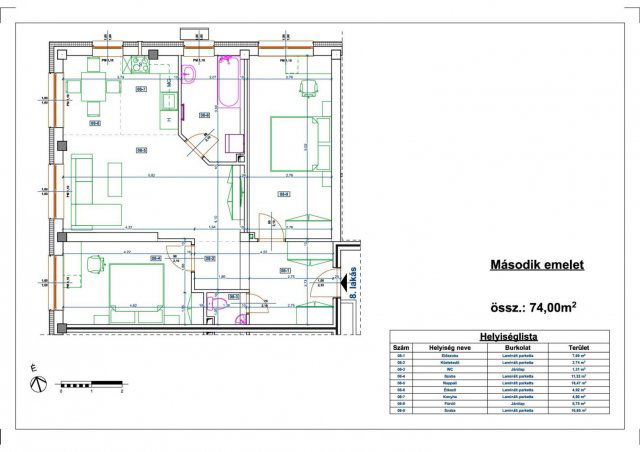 Eladó téglalakás, Miskolcon 60 M Ft, 2 szobás