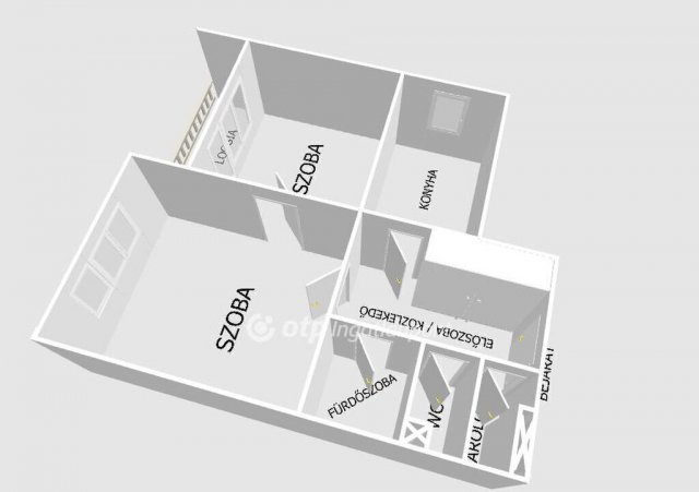 Eladó téglalakás, Egerben 60.5 M Ft, 2 szobás
