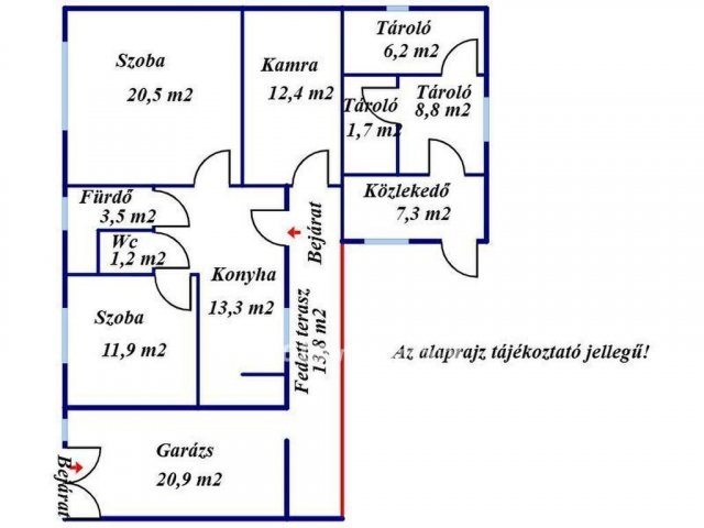 Eladó családi ház, Baján 32.5 M Ft, 2 szobás