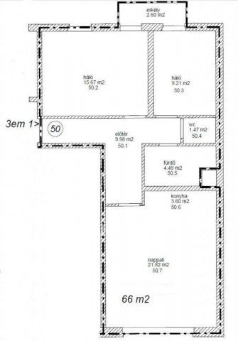 Eladó téglalakás, Budapesten, VII. kerületben 101.24 M Ft
