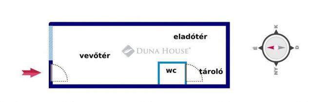Kiadó üzlethelyiség, Gyöngyösön 95 E Ft / hó