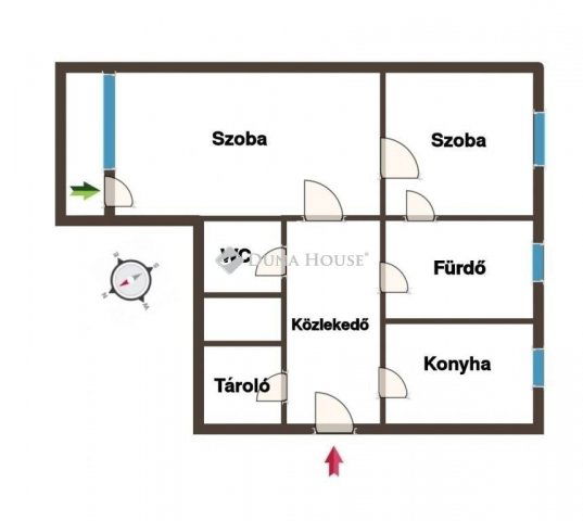 Eladó téglalakás, Kecskeméten 48 M Ft, 2 szobás
