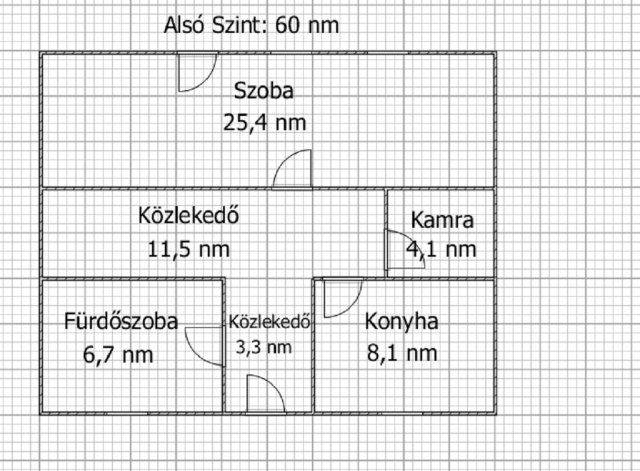 Eladó téglalakás, Ajkán 54.9 M Ft, 4+1 szobás