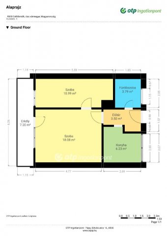 Eladó panellakás, Celldömölkön 19.5 M Ft, 1+1 szobás