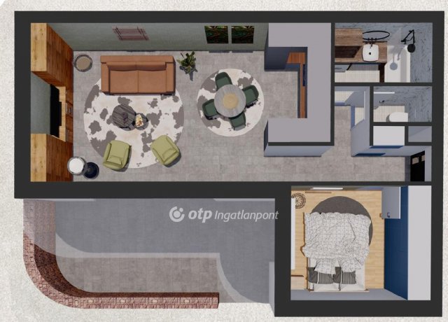 Eladó téglalakás, Balatonalmádiban 92.72 M Ft, 2 szobás